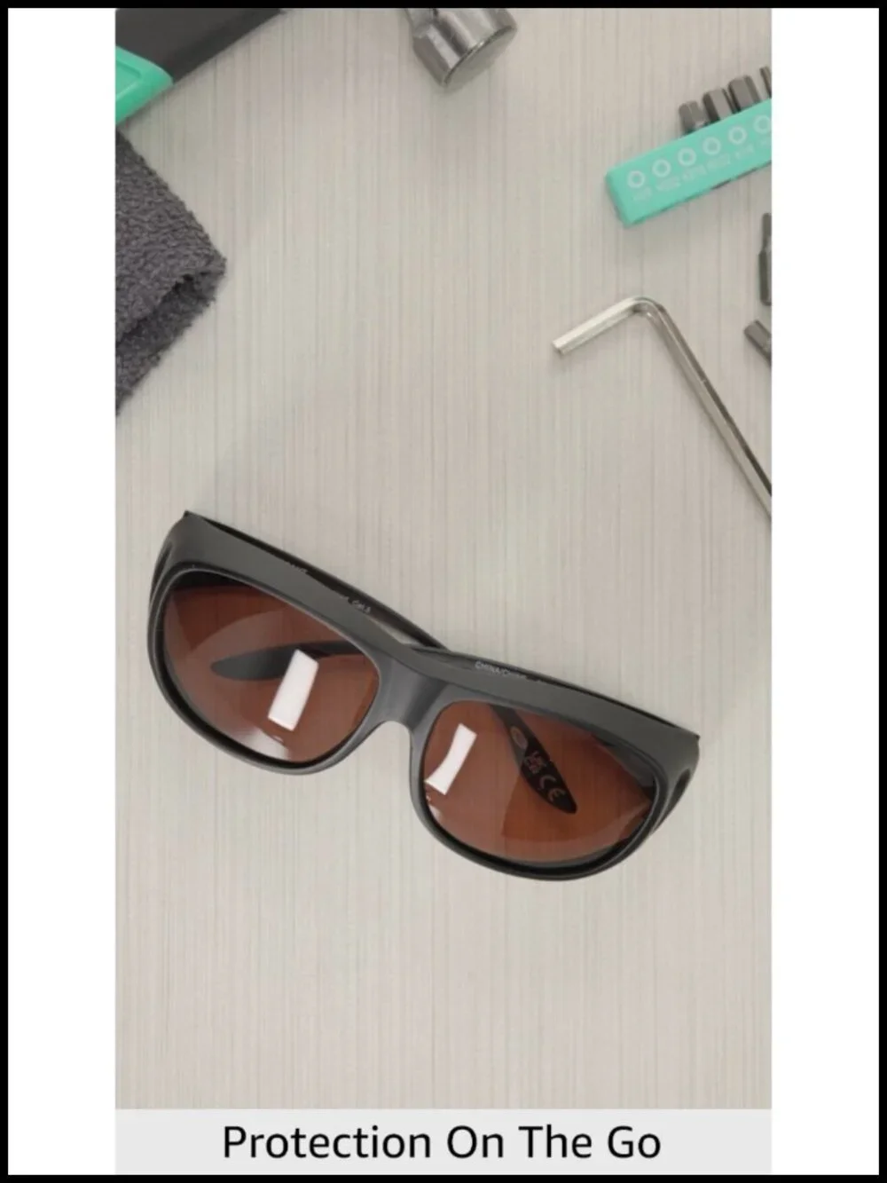 Polarized Fit Over Sunglasses Scratch Impact Resistant UV Protection Nylon Frame